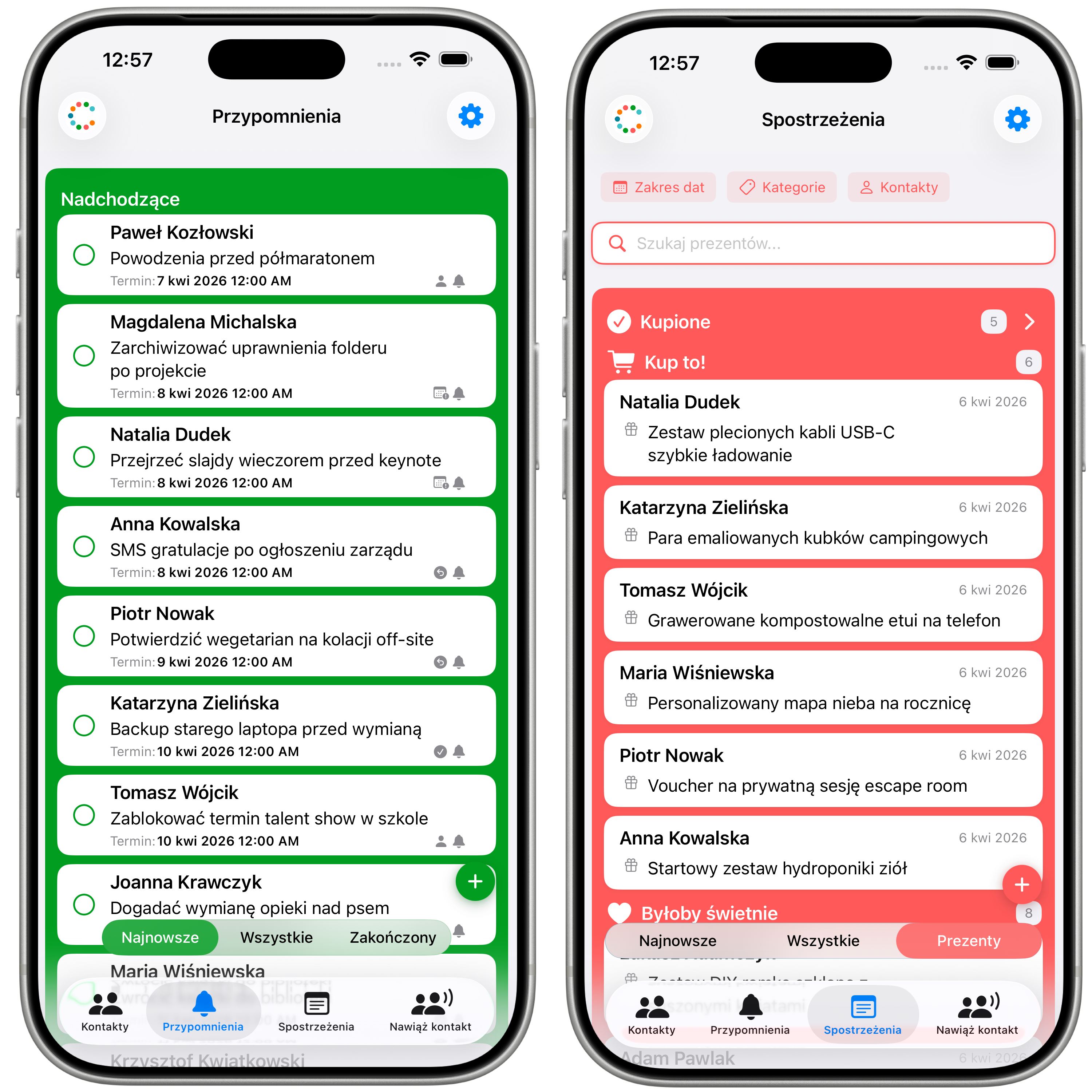 Contactilo: Zrzut ekranu 4